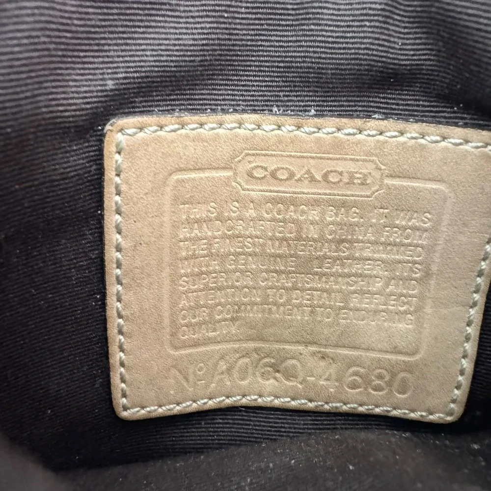 Coach Signature Jacquard Print Brown Canvas Cross-body‎ #A06Q-4680 Women's Purse